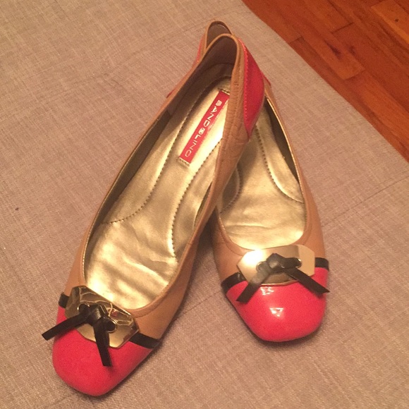 Bandolino Shoes - Tan / black / pink flats